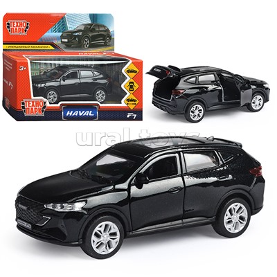 Машина металл "Haval f7",  12 см, (дв, багаж, черный) инерц., в коробке