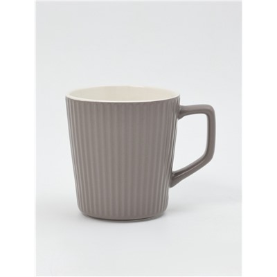 Кружки Loft, набор 4 шт., 360 мл, 12×9×10 см, фарфор, серые