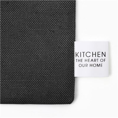 Мешочек текстильный Этель Home collection black27×34 см, 45% лён, 55% хлопок