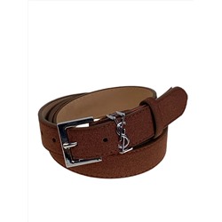 Ремень женский из искусственной кожи, цвет тёмно коричневый