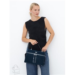 Сумка женская кожаная 9675MSS d.blue Velina Fabbiano-Safenta