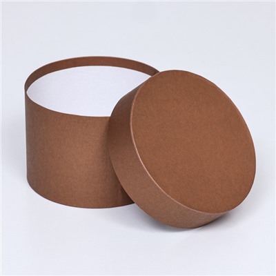 Набор круглых подарочных коробок 5 в 1«Кофе», 20×14 - 15×10 см