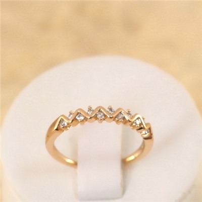 Кольцо позолота  Н01-14710 размер 16 16,5 17,5