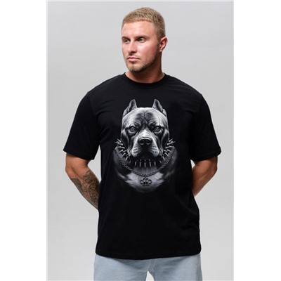 Футболка мужская 8500/1 (Черный_питбуль)