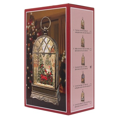 Новогодний фонарь - Санта на санях (L) (multi color) (238424)