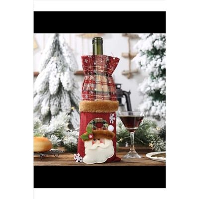 61121 Новогодний чехол на бутылку НАТАЛИ, 1205492
