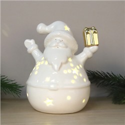 Фигурка Дед мороз с подсветкой новогодний 13 см / YZ23619 /уп 32/64/LED