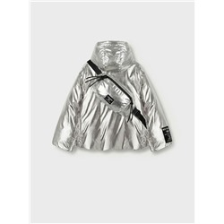 Комплект для девочек: куртка текстильная с полиуретановым покрытием, сумка