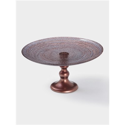 Блюдо для торта Inspiration, d=28 см, на ножке, стекло, фиолетовое