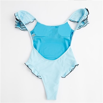 Купальник женский слитный MINAKU Summer rose, размер 46, голубой