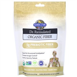 Garden of Life, Органическая клетчатка Dr. Formulated, без цвета, без вкуса, 192 г (6,8 унций)