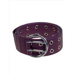 Ремень женский с люверсами из искусственной кожи, цвет  фиолетовый