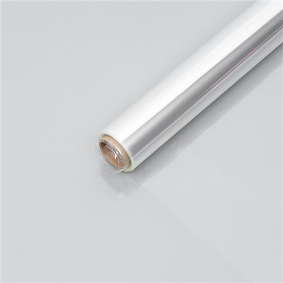 Плёнка для цветов и букетов, прозрачная 0.7×15 м, 400 г, 40 мкм