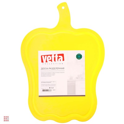 VETTA Доска разделочная, фигурная, "Перчик", 2 цвета, 37x26
