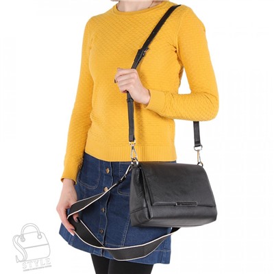 Сумка женская кожаная 6051VG black Vitelli Grassi