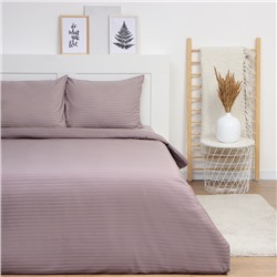 Постельное бельё 1.5-спальное LoveLife Brown line, страйп-сатин