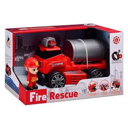 Конструктор-машина "Пожарная служба" с отверткой, в коробке
