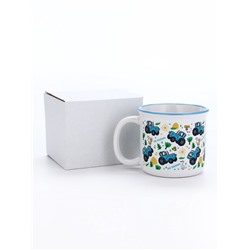 Кружка керамическая детская «По полям», Синий трактор, 250 мл