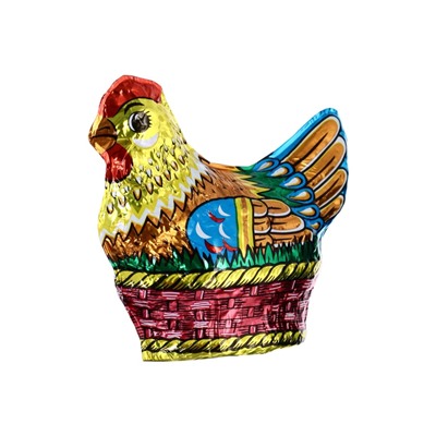 Пасхальный набор 120 г: Курочка 75 г + 3 яйца в корзинке