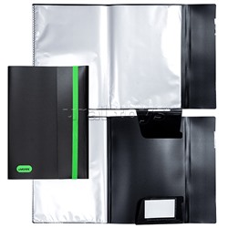 Папка с 20 вкладышами A3 "MonoChrome" A4 (215x310x20 мм) 500 мкм, с рельефной фактурной поверхностью