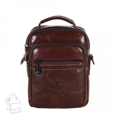 Сумка мужская кожаная 99775Z brown Zinimsk