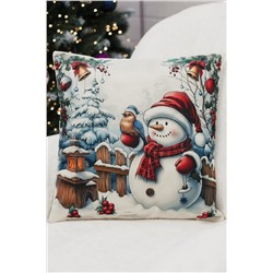 Наволочка декоративная новогодняя 2 шт рогожка НАТАЛИ, 1221265
