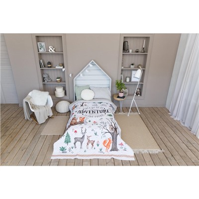 Покрывало 2-спальное «Этель» Adventure, 180×210±5 см, микрофибра