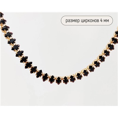 Колье с цирконами
