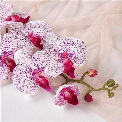 Цветок искусственный Орхидея 120 см 9 цветков / 149NA-26 /уп 15/150/ (фуксия в крапинку )