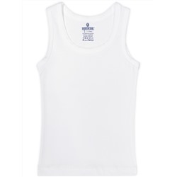 2045-01 Майка для мальчика белая (BAYKAR)