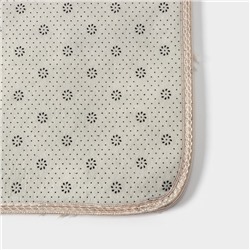 Коврик Доляна «Пушистик», 50×80 см, бежевый