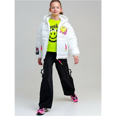 Куртка текстильная с полиуретановым покрытием для девочек
