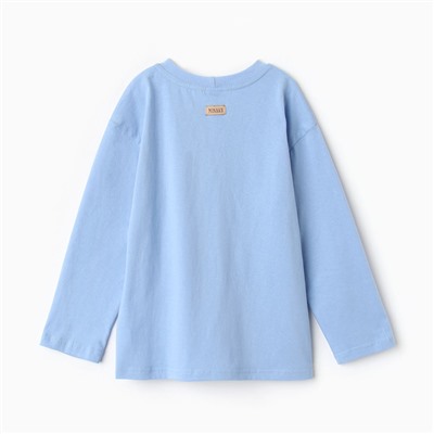 Лонгслив детский MINAKU, цвет голубой, рост 104 см