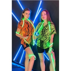 Шорты 8071 (Черный_салатовый)