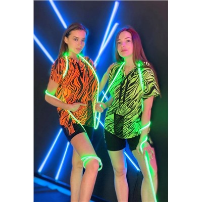 Шорты 8071 (Черный_салатовый)