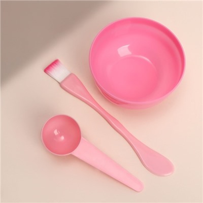 Набор косметический для масок, 3 предмета, МИКС