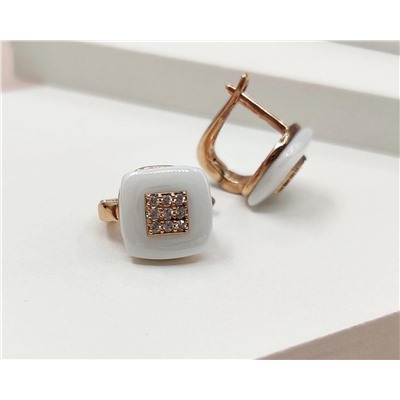 Серьги с керамикой