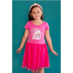 Платье 22763 Barbie кор. рукав (Розовый)