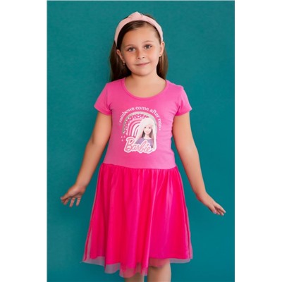 Платье 22763 Barbie кор. рукав (Розовый)