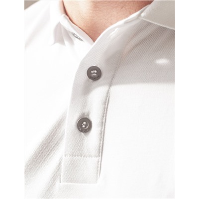 Футболка-поло из фактурного трикотажа