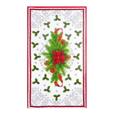 Набор новогодних кухонных полотенец Доляна «Новогоднее печенье » 35×60 см-2 штуки, 100% хлопок