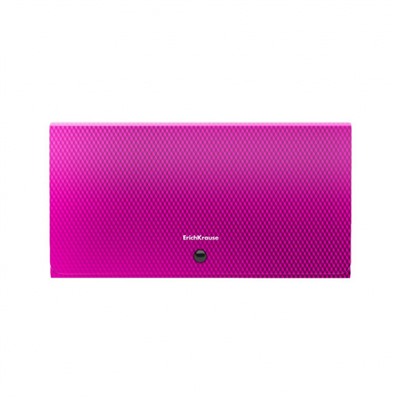 Папка 12 отд. на кнопке 260х138х25 мм 50420 Diagonal Vivid Check size ассорти 700мкм ErichKrause