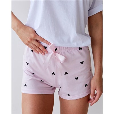 Шорты домашние женские KAFTAN «Сердечки», размер 40-42
