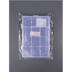 Органайзер для хранения мелочей, с подвесом, 12 ячеек, 14×12×3.3 см, прозрачный