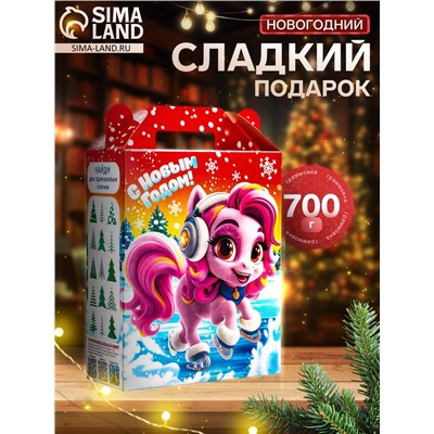 Сладкий новогодний подарок «Марк и Няша», детский, 700 г