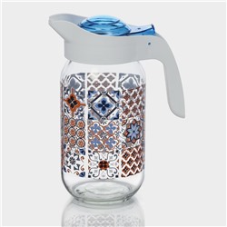 Кувшин для воды стеклянный «Мозаика», 1 л, 9×20 см