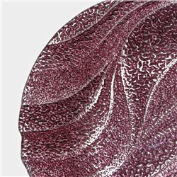 Тарелка «Драхна», d=21 см, стекло, бордовая