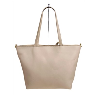 Женская сумка из искусственной кожи, цвет светло бежевый