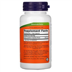 Now Foods, мака, 500 мг, 100 растительных капсул