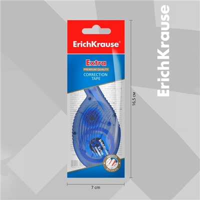 Корректирующая лента 5 мм × 8 м, ErichKrause Extra, корпус синий, европодвес